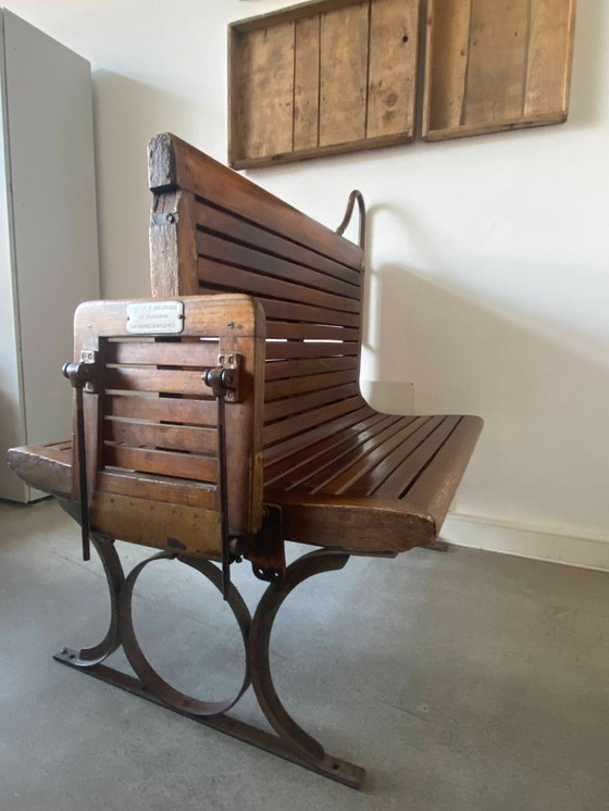 Image 1 of autentica panchina della metropolitana parigina