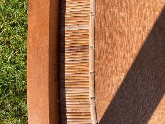 Image 1 of teakhouten stoel