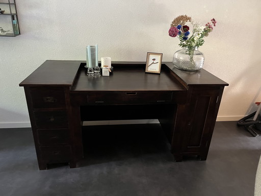 Vintage Teakhouten Bureau