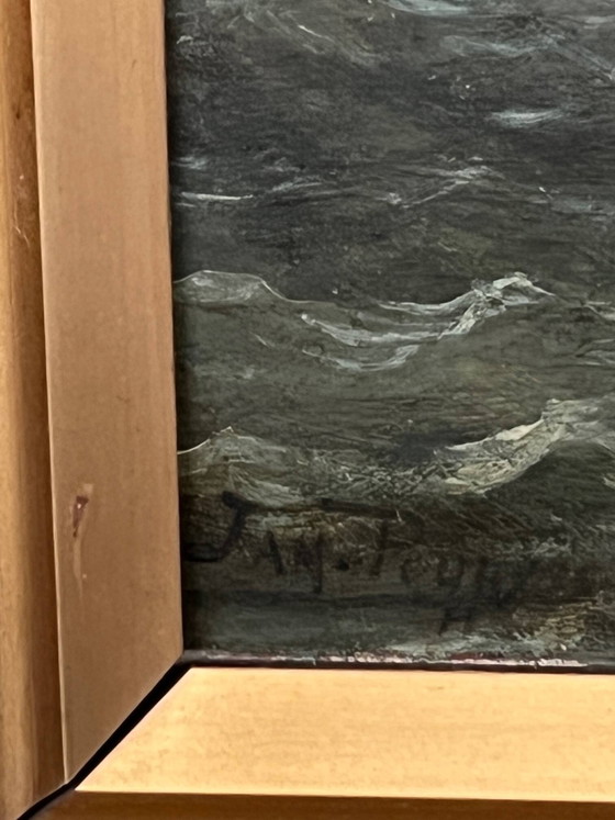 "Seascape". Oil on wood panel. – Paintings & Drawings (photo 6 of 7)
