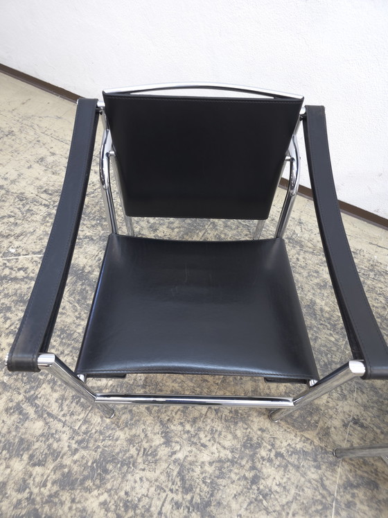 Image 1 of Cassina LC1 Armchair Set of 2 Designer Armchairs Leather Armchairs Chair Le Corbusier