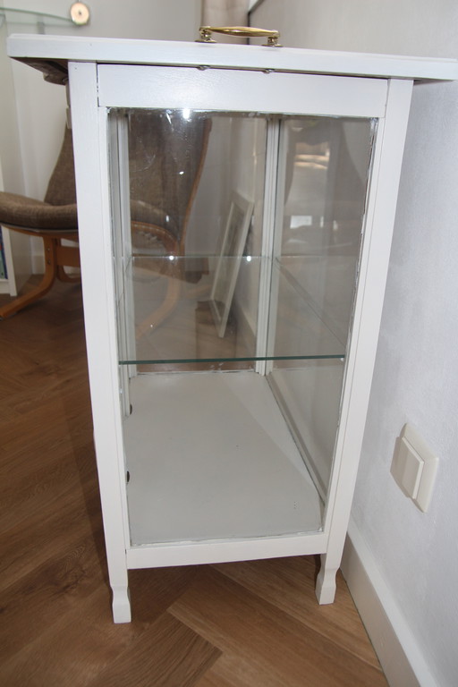 Tea cabinet with cut glass circa 1900