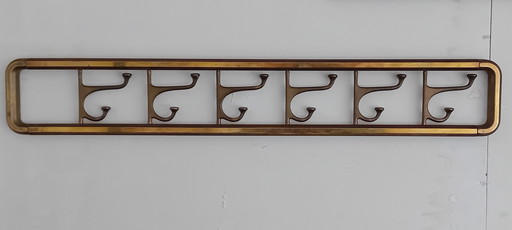 Vintage brons/ messing art deco kleerhanger