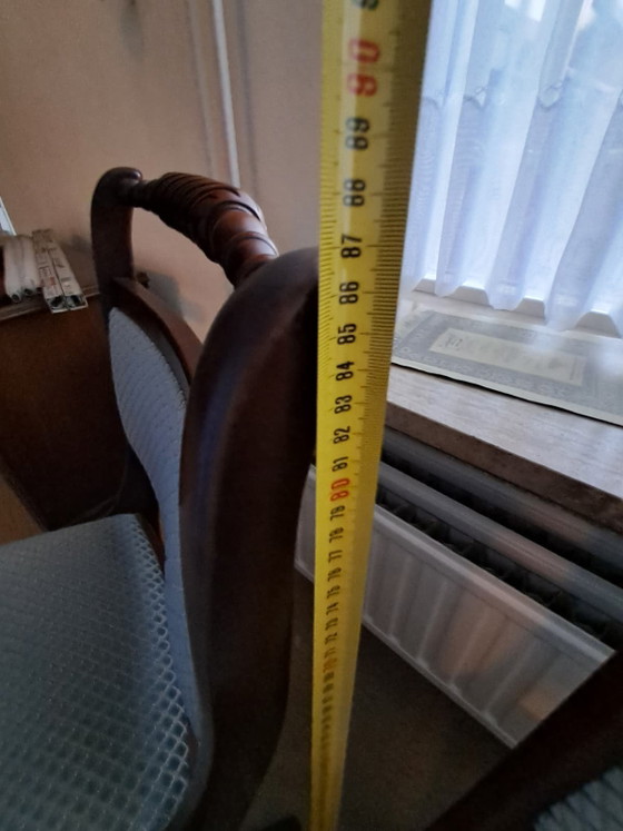 Juego de comedor clásico Heldense "Re-Furn" – Caoba con 4 sillas – Incluye recibo de compra original (1990) (photo 10 of 11)