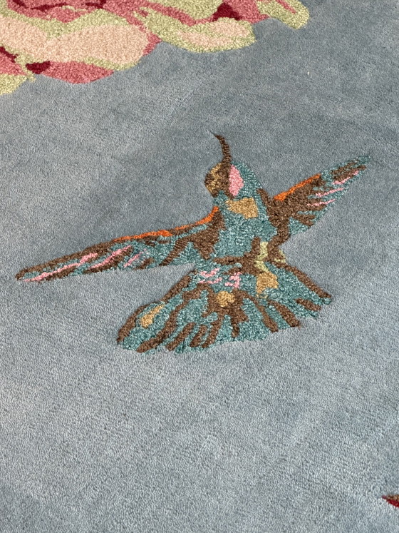 Image 1 of Tappeto Brink and Campman Wedgwood Hummingbird Blue