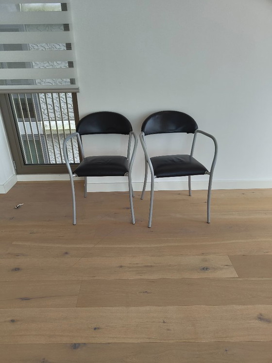 Image 1 of Set van 6 Zanotta eetkamerstoelen