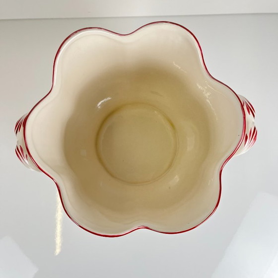 Großer KG Lunéville-Blumentopf, Modell „Streetlight“, rosa Muster – Pflanzkübel, Ceramic (photo 3 of 8)