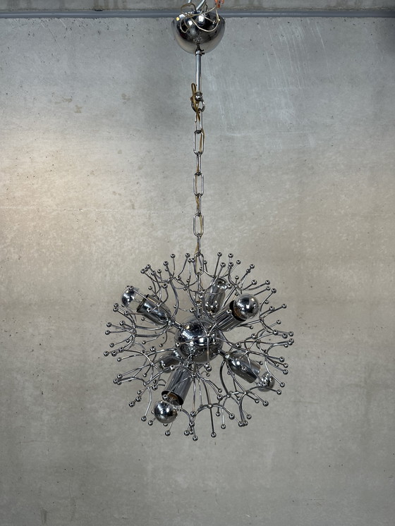 Image 1 of 2x Vintage Sputnik 'Dandelion' Pendant Lamp