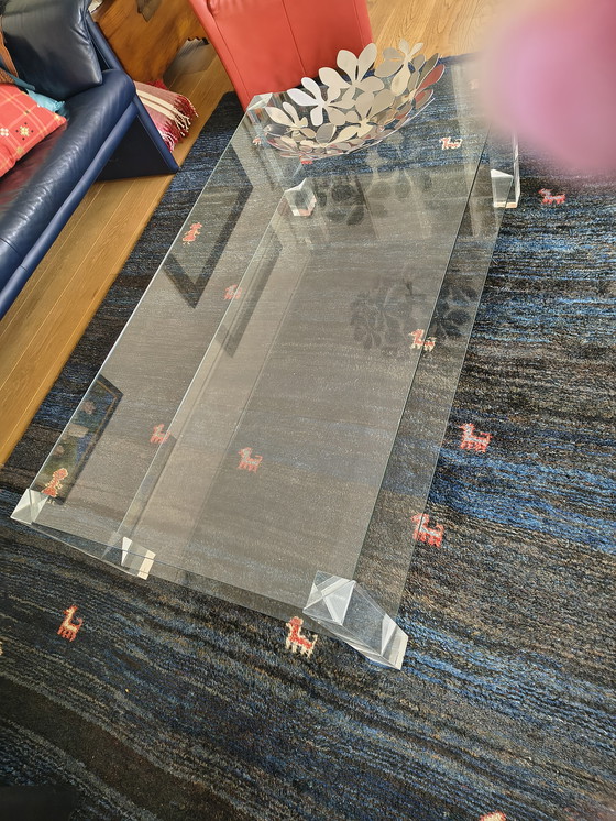 Image 1 of Glass coffee table in excellent condition!