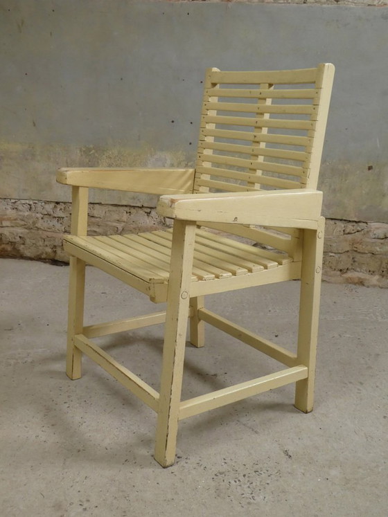 Wooden Slat Armchair, 1950s (photo 4 of 7)