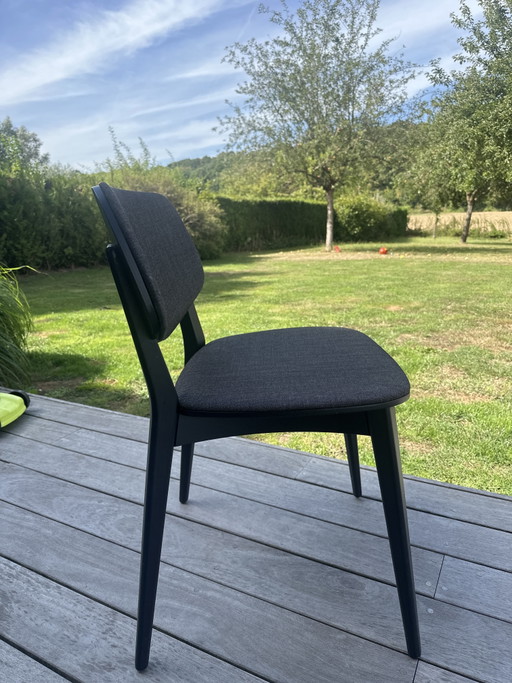 Set van 6 Billiani stoelen in perfecte staat! – eetkamerstoelen, Wood, Textile