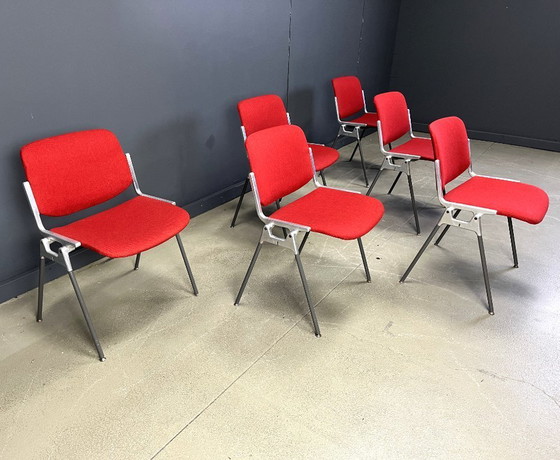 Image 1 of Vintage DSC 106 Side Chairs by Giancarlo Piretti for Castelli, 1970s - set of 6