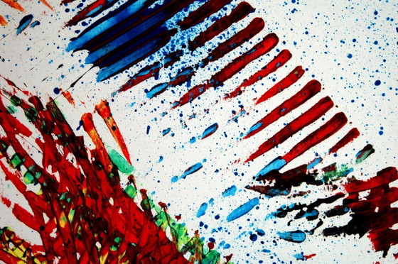 Image 1 of CB. Abstract op papier 26/149 Diptiek