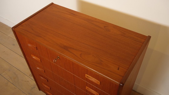 Image 1 of Vintage Deense ladekast | Teak | 6 lades | 101 cm
