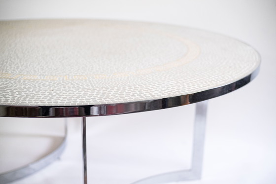 Image 1 of Round vintage mosaic table