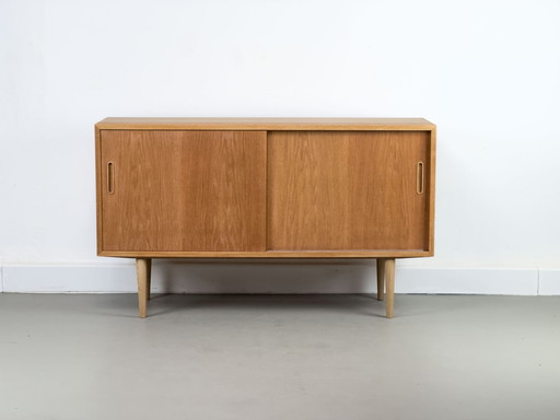 Deens eiken dressoir van Carlo Jensen voor Hundevad & Co, 1960S