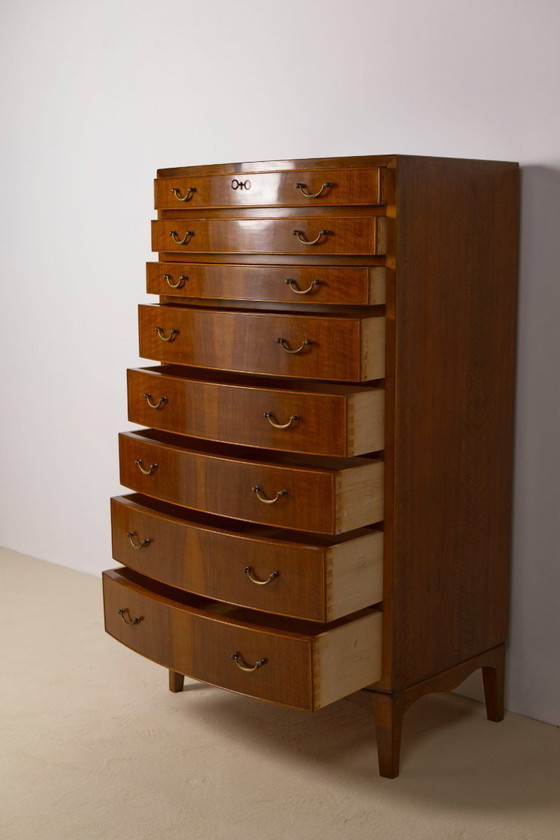 Image 1 of Grande commode en noyer d'Ole Wanscher, années 1940