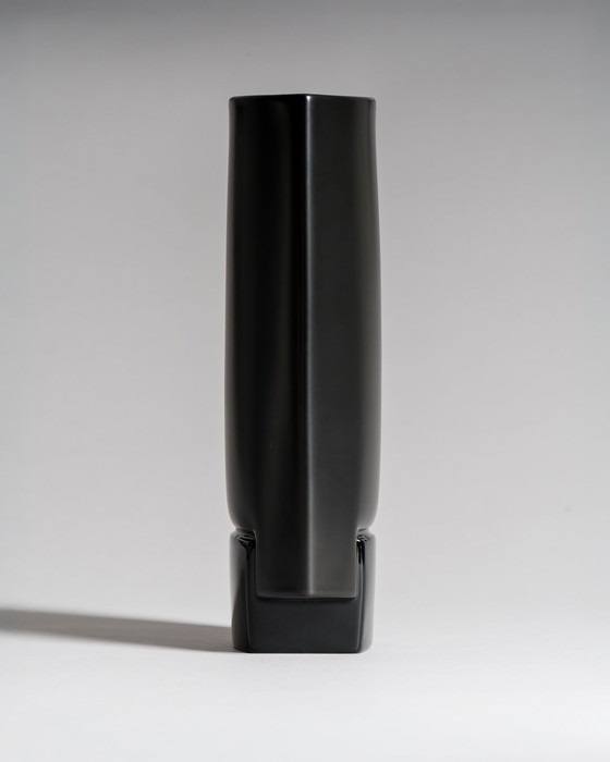 Image 1 of Porcelaine Noire Matt & Glänzend Rosenthal Designer Vase Trio Minimalistischer Chic