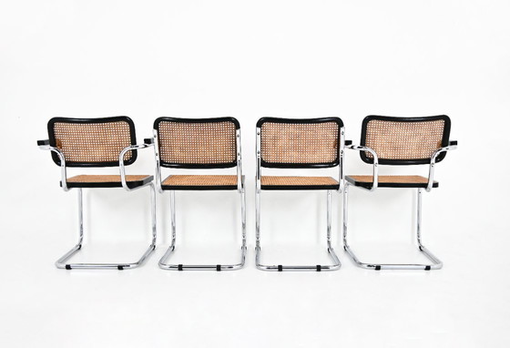 Image 1 of Chaises de salle à manger Style B32 par Marcel Breuer, ensemble de 4