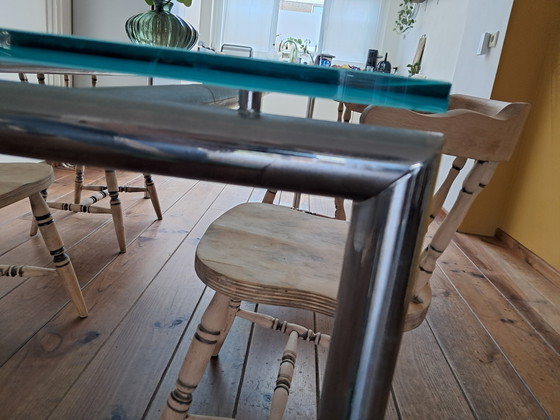 Image 1 of Mesa de comedor de vidrio mate de De Bijenkorf