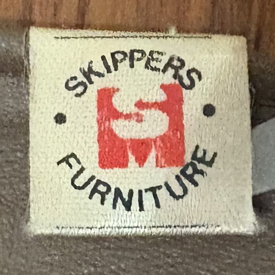 Image 1 of Deense “Apollo” fauteuil met hocker – Svend Skipper – jaren 70