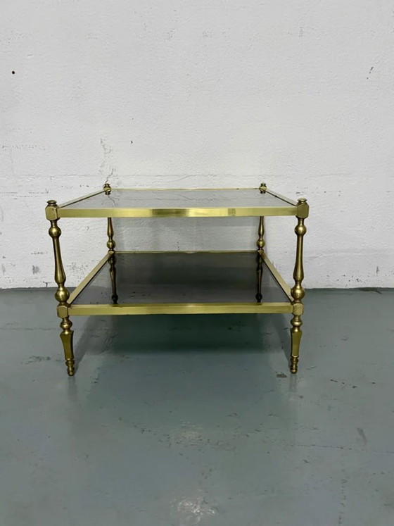 Image 1 of Vintage gouden salontafel