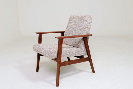 Fauteuil vintage granola au sucre brun 1970