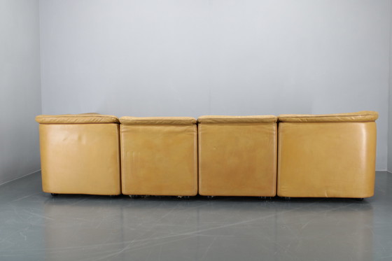 Image 1 of Canapé modulaire en cuir Wittmann Hochbaret 1970S, Autriche