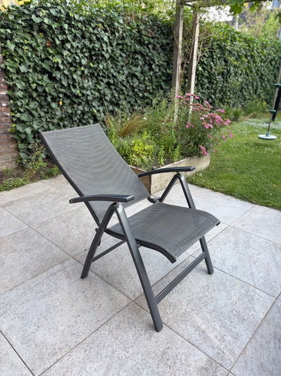 Image 1 of Tuinset: tafel en 4 stoelen (Bellagio) + kussens (Zitza)