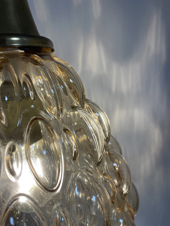 Image 1 of Bubble Round glass pendant lamp 1960s Glashutte Limburg, Helena Tynell