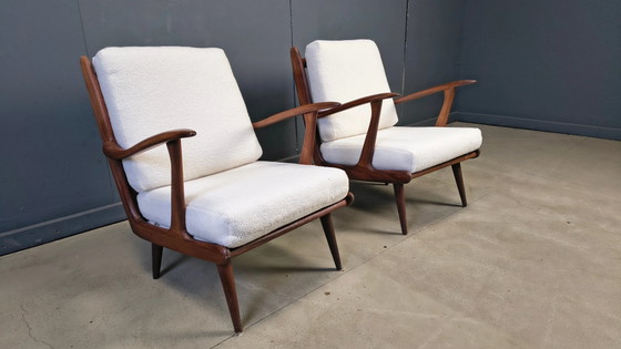 Paire de fauteuils De Ster Gelderland, années 1960 – Wood, Mid Century Modern (photo 10 of 11)