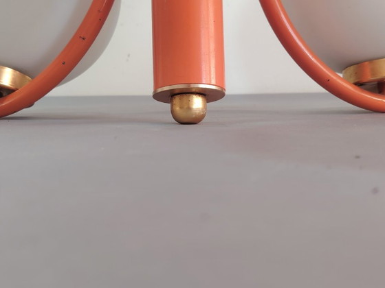Image 1 of Lampe suspendue futuriste Spoutnik de l'ère spatiale, attribuée à Richard Essig