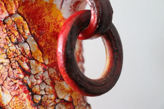 Image 1 of Vintage ceramic "Fat Lava" vase from the 1960s