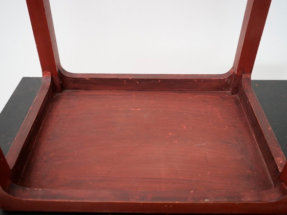 Image 1 of tavolino laterale laccato rosso art déco giapponese