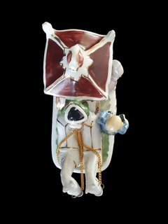 Image 1 of 2201 Vintage Baroque Kitsch Porcelain Figurine