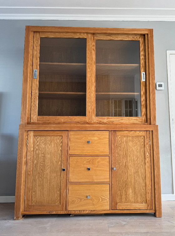 Credenza con vetrina in rovere - Vetrina – Credenze con vetrina, Legno (photo 2 of 11)