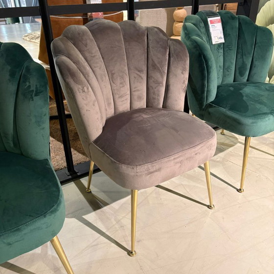 Image 1 of Sillón Pippa con patas doradas - IN.HOUSE