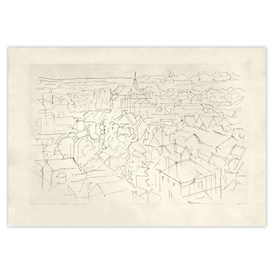 Jacques Villon Etching Les Frontières Du Matin XII 1962 – Lithographs & prints, Paper (photo 5 of 5)