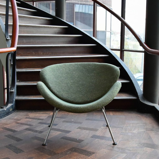 Orangefarbener Sessel von Artifort