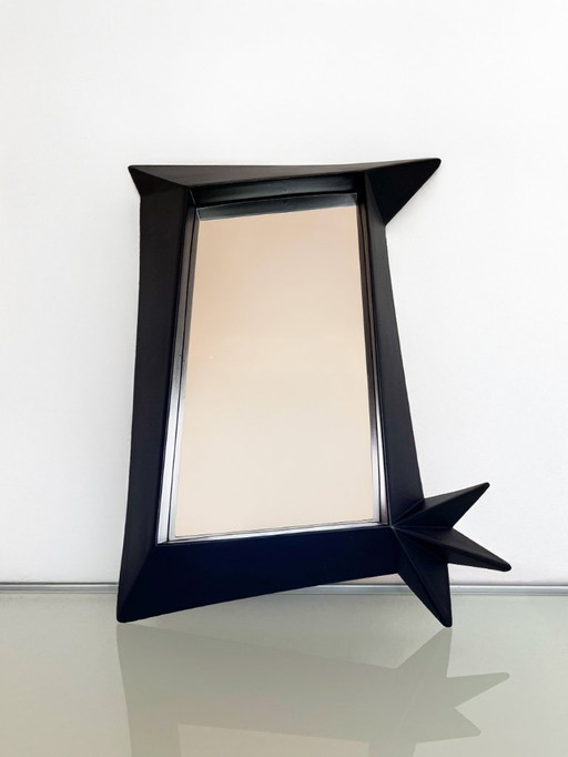 Vintage IKEA Black Sill mirror (1996).