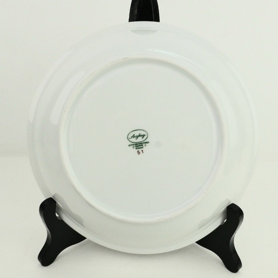 Five Arzberg 70s Deep Plates, Crockery, Porcelain, Brown (photo 3 of 5)