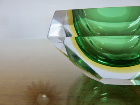 Image 1 of Cenicero de cristal Sommerso de Murano, por Flavio Poli, años 60