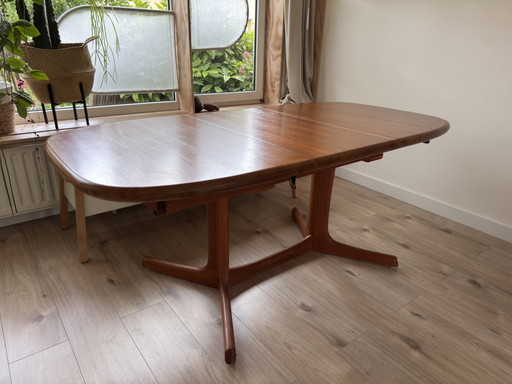 Dyrlund Teak Oval Extendable Dining Table - Danish Design