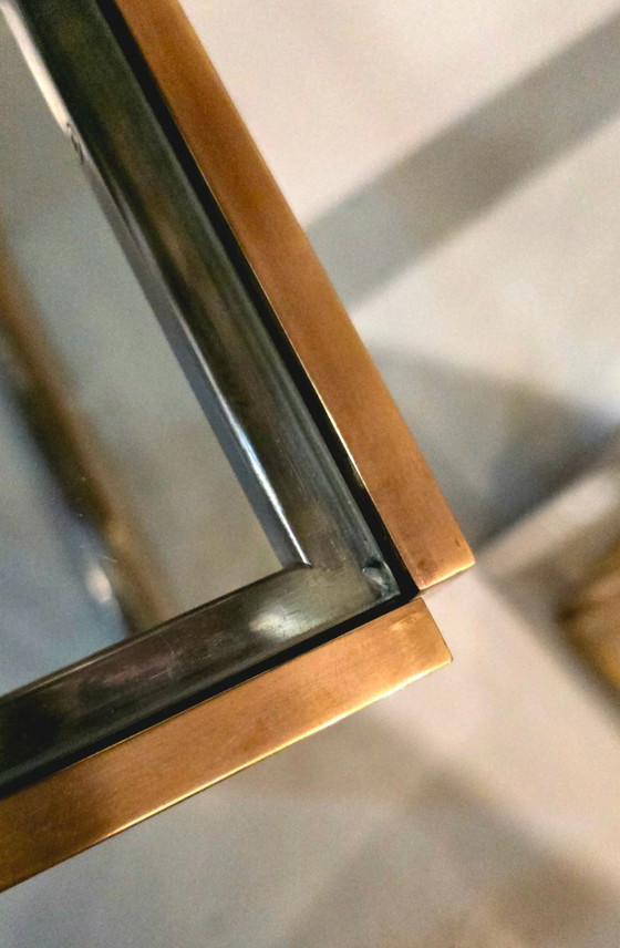 Image 1 of Table basse avec quatre tables gigognes, Maison Charles, France, vers 1970