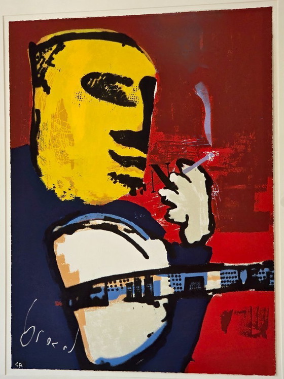 Image 1 of Herman Brood – Banjospieler / Gitarrist / Der Raucher – E.A. – Handsigniert