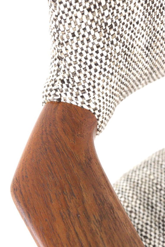 Image 1 of Svend Åge Eriksen voor Glostrup GM11 stoel vintage Deens design nieuw gestoffeerd