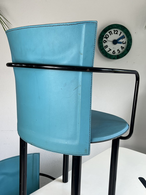 Image 1 of 4 sillas de comedor posmodernas, Enrico Pellizzoni, Italia