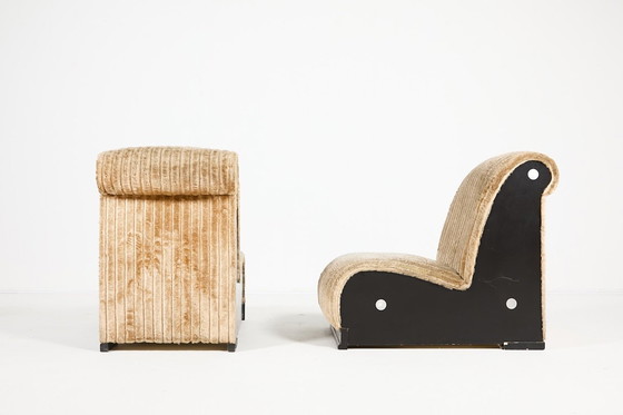 Image 1 of Conjunto de asientos italiano de estilo moderno de mediados de siglo, década de 1970.