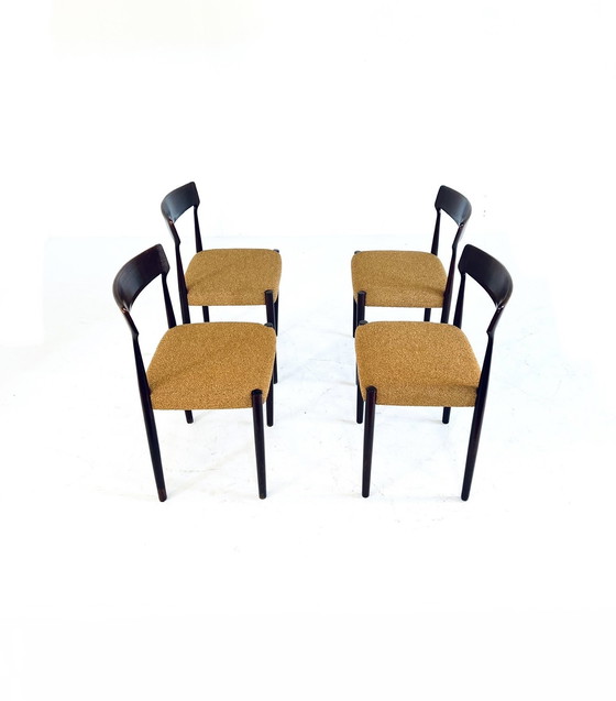 Image 1 of 4x Gerestaureerde Vintage Stoel ‘60