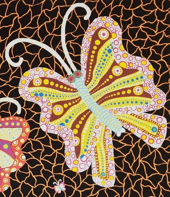 Image 1 of Da Yayoi Kusama, Farfalle, litografia, anni '90